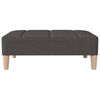 vidaXL Canap&eacute;-lit 2 places et tabouret deux oreillers Gris fonc&eacute; Tissu