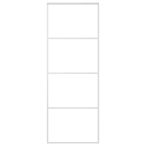 vidaXL Porte coulissante Verre ESG d&eacute;poli et aluminium 76x205 cm Blanc