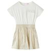 Robe enfants &agrave; manches courtes &eacute;cru 104
