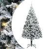 vidaXL Sapin de No&euml;l artificiel Blanc 240 cm PVC, Acier et Plastique
