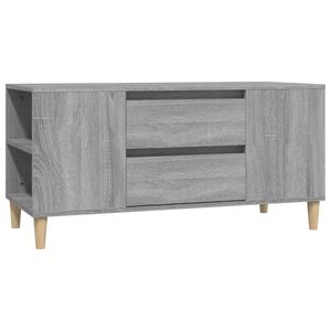 vidaXL Meuble TV Sonoma gris 102x44,5x50 cm Bois d'ing&eacute;nierie