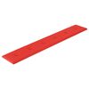 vidaXL Panneaux muraux 12 pcs Rouge 90x15 cm Similicuir 1,62 m&sup2;