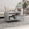 vidaXL Table basse Gris b&eacute;ton 90x49x45 cm Bois d'ing&eacute;nierie
