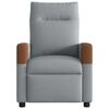 vidaXL Fauteuil de massage inclinable Gris clair Tissu