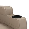 vidaXL Fauteuil de massage Cappuccino Similicuir