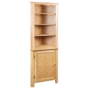 vidaXL Armoire d'angle 59x36x180 cm Bois de ch&ecirc;ne massif