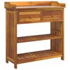 vidaXL Armoire de jardin Naturel 93 x 41,5 x 98cm Bois d'Acacia Massif
