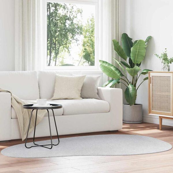 vidaXL Tapis HUARTE Gris 140 x 200 cm Polyester