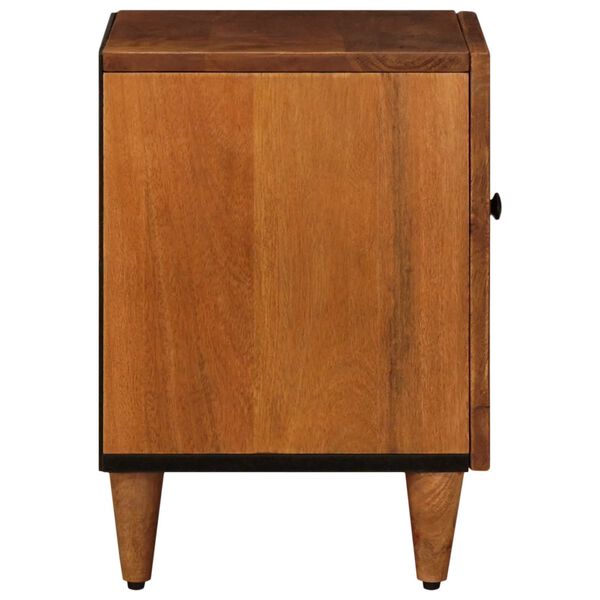 vidaXL Cabinet de chevet Marron 40 x 33 x 46 cm Bois de mangue massif