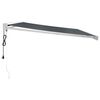 vidaXL Auvent r&eacute;tractable anthracite 4x3 m tissu et aluminium