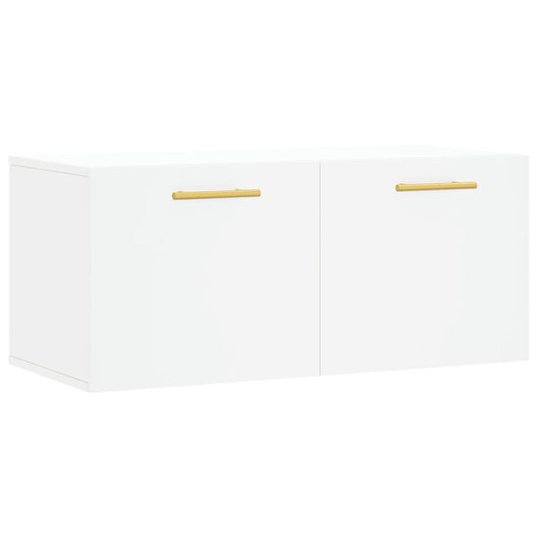 vidaXL Armoire murale blanc 80x36,5x35 cm bois d'ingénierie