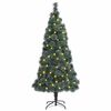 vidaXL Sapin de No&euml;l artificiel pr&eacute;-&eacute;clair&eacute; Vert 180 cm PET