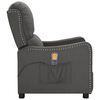 vidaXL Fauteuil de massage inclinable Gris foncé Tissu
