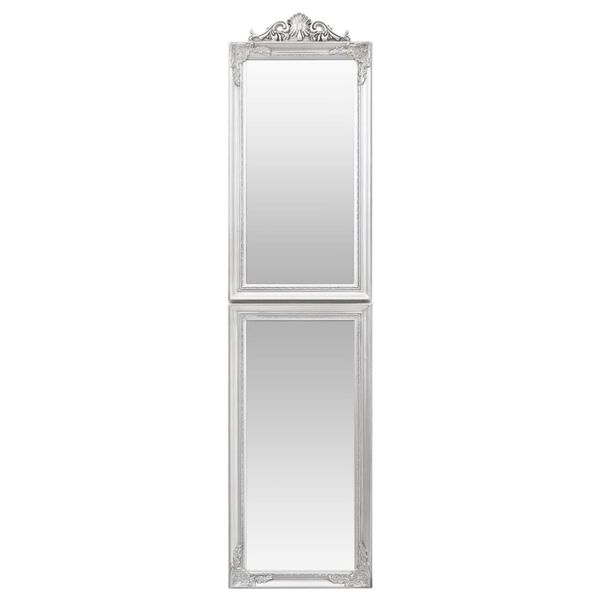 vidaXL Miroir sur pied Argenté 45x180 cm