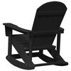 vidaXL Chaise Adirondack à bascule Noir 73.5 x 92 x 90 cm HDPE