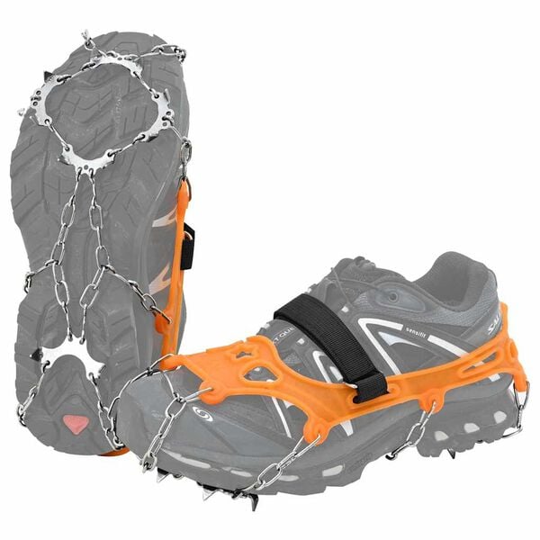 vidaXL Crampons pour chaussures avec 10 pointes Orange S