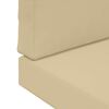 vidaXL Coussin de canap&eacute; d'ext&eacute;rieur 2 pcs Beige Polyester