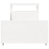 vidaXL Cadre de lit sans matelas blanc 90x200 cm bois de pin massif
