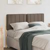 vidaXL T&ecirc;te de lit capitonn&eacute;e Marron et Taupe 120 cm Pin massif