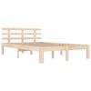 vidaXL Cadre de lit sans matelas bois massif 120x200 cm