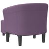 vidaXL Chaise cabriolet avec repose-pied violet tissu