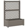 vidaXL Grand bac avec treille Gris 99,5 x 43 x 133,5 cm PP