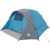 vidaXL Tente de camping de cabine 4 personnes bleu imperméable