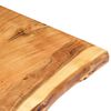 vidaXL Dessus de table Bois d'acacia massif 100x(50-60)x3,8 cm