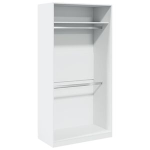 vidaXL Garde-robe Blanc 100x50x200 cm Bois d'ing&eacute;nierie