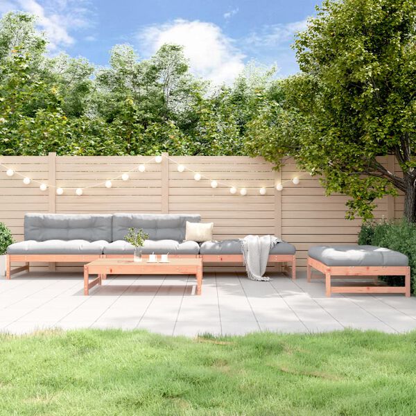 vidaXL Salon de jardin 5 pcs bois massif douglas