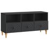 vidaXL Meuble TV Noir 102 x 34,5 x 50 cm Bois d&rsquo;ing&eacute;nierie