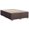 vidaXL Sommier &agrave; lattes de lit avec matelas Marron fonc&eacute; 140x190 cm