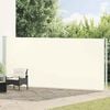 vidaXL Auvent lat&eacute;ral r&eacute;tractable de patio 180x600 cm Cr&egrave;me