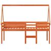 vidaXL Lit haut sans matelas cire marron 75x190 cm bois de pin massif