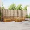 vidaXL Ensembles de canap&eacute;s 8 pcs Naturel Bois d'Acacia Massif