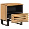 vidaXL Tables de chevet 2 pcs 40x34x46 cm bois massif de manguier brut