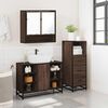 vidaXL Ensemble de meubles de salle de bain 3 pcs Chêne marron