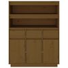 vidaXL Buffet haut Marron miel 89x40x116,5 cm Bois massif de pin