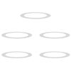 vidaXL adapt&eacute; pour anneaux d'arbre plats 5 pc Argent &Oslash;90/120 cm
