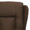 vidaXL Fauteuil de massage Marron Tissu