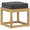 vidaXL Banc de Jardin Blanc 43 x 43 x 45 cm Bois d'Acacia Massif