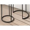 Rousseau Ensemble tables d'appoint 2 pcs Cameo M&eacute;tal Noir et dor&eacute;