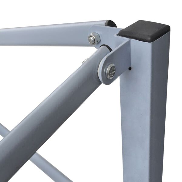 vidaXL Tente de réception pliable avec 2 parois 2x2 m Acier Anthracite
