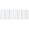vidaXL Panier gabion avec couvercle 650x100x200 cm fer galvanisé