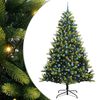 vidaXL Arbre de No&euml;l artificiel en silicone flexible 300 LEDs Vert