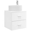 vidaXL Vanit&eacute; de lavabo mural Blanc 49,5 x 44,5 x 65,5 cm