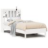 vidaXL Lit biblioth&egrave;que sans matelas blanc 75x190cm bois de pin massif