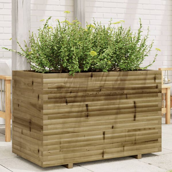 vidaXL Jardini&egrave;re 110x60x72 cm bois de pin impr&eacute;gn&eacute;