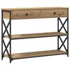 vidaXL Table Console ch&ecirc;ne artisanal 100 x 28 x 75 cm