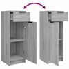vidaXL Meubles de salle de bain 5 pcs Sonoma gris Bois d'ing&eacute;nierie
